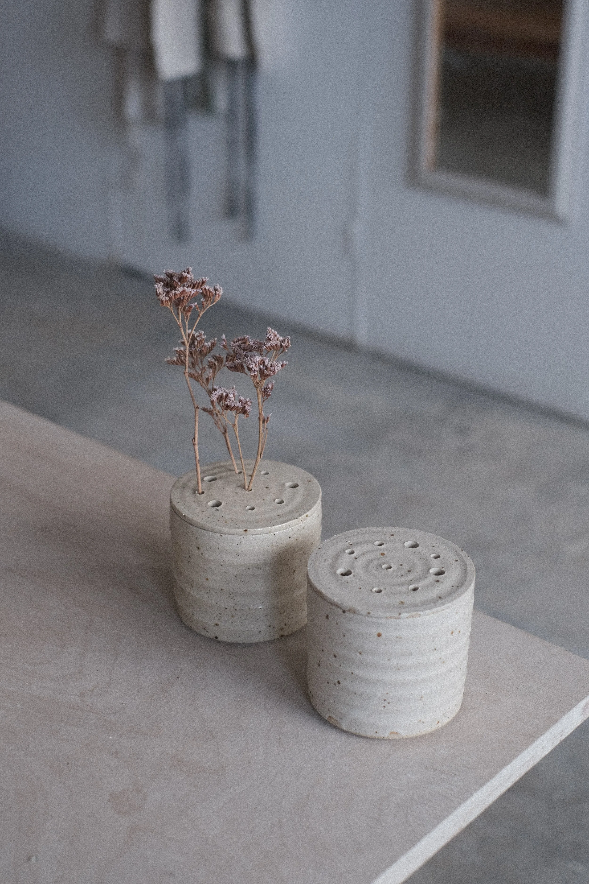 floral display lidded jar