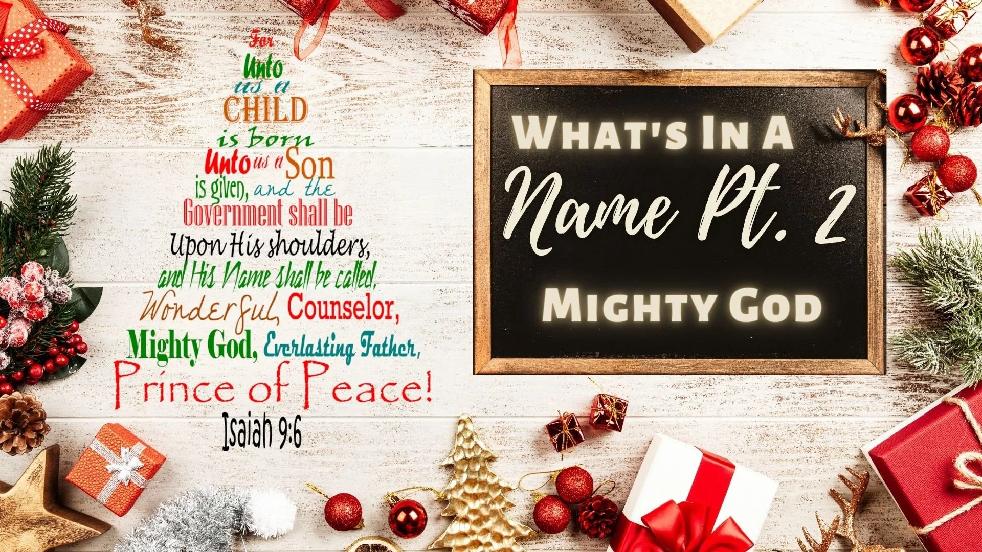 What's In a Name - Pt 2 Mighty God