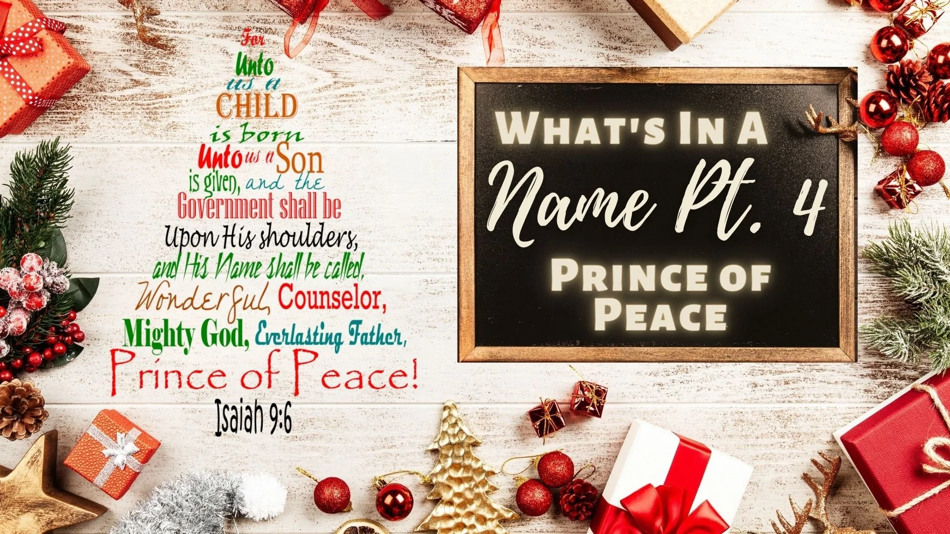 What's In a Name Pt 4 - Prince of Peace