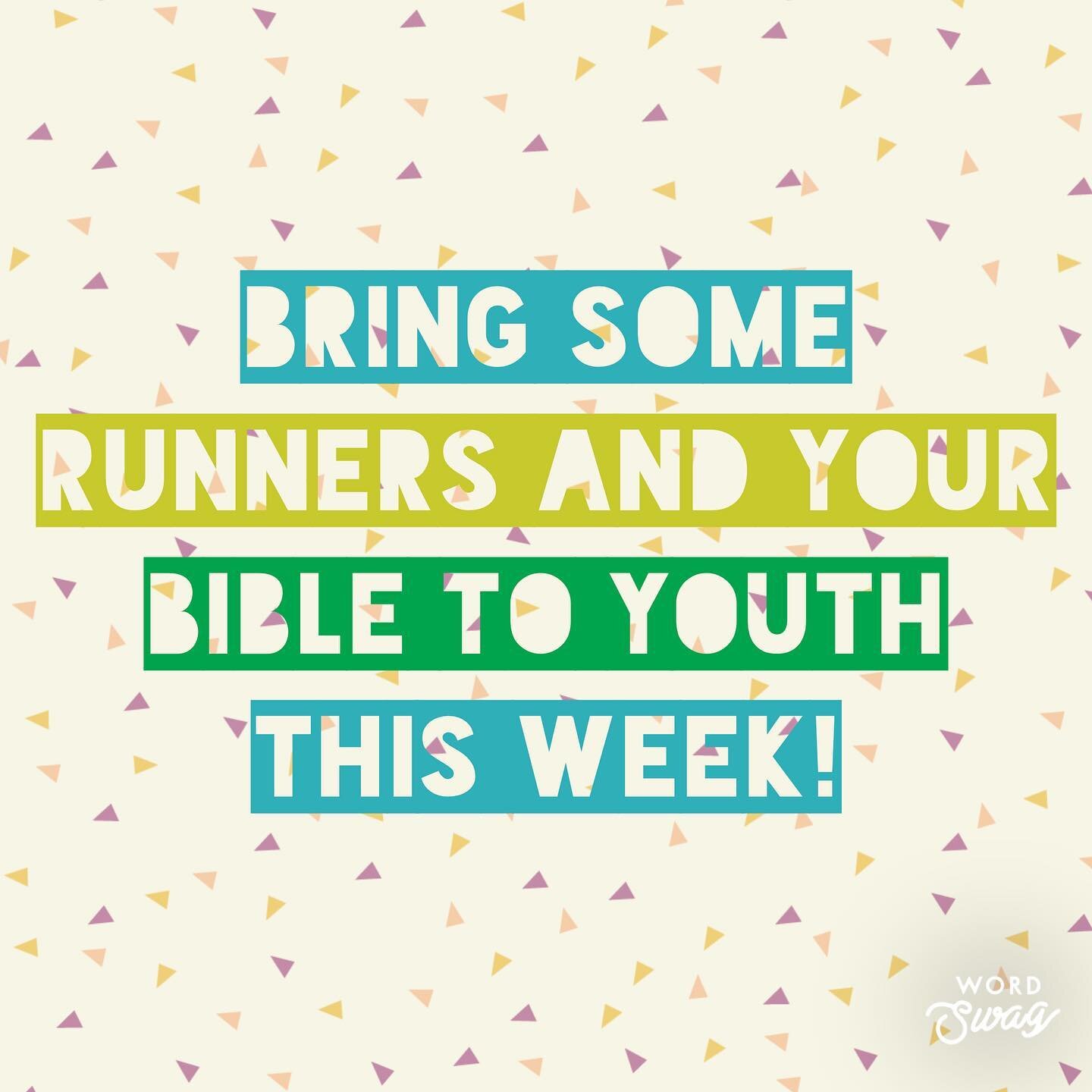 Sr Youth - Tuesday @ 7
Jr Youth - Thursday @ 7