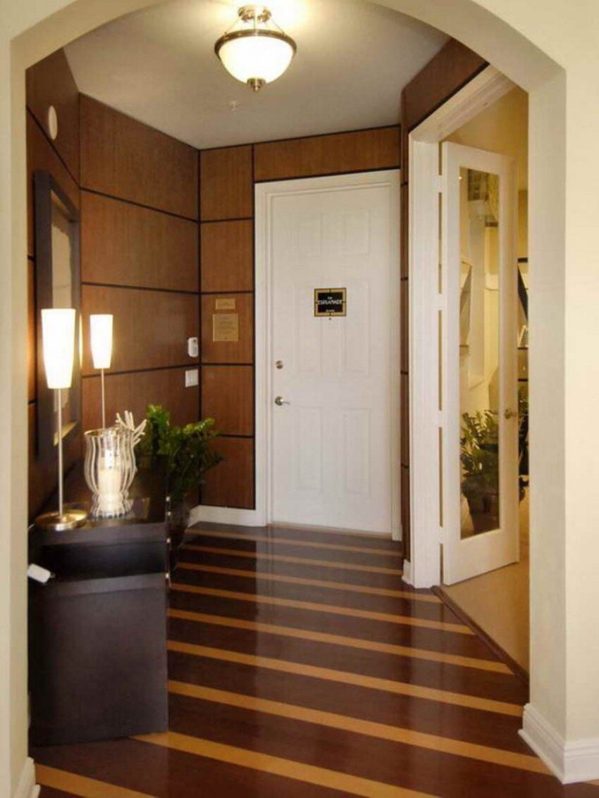 small-narrow-and-modern-entryway-lighting-furniture-design-with-white-and-brown-interior-color-decorating-ideas-plus-hardwood-floor-tiles.jpg