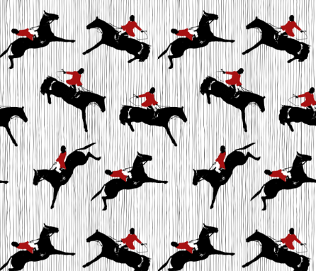 Hunt Horses and Stripes
