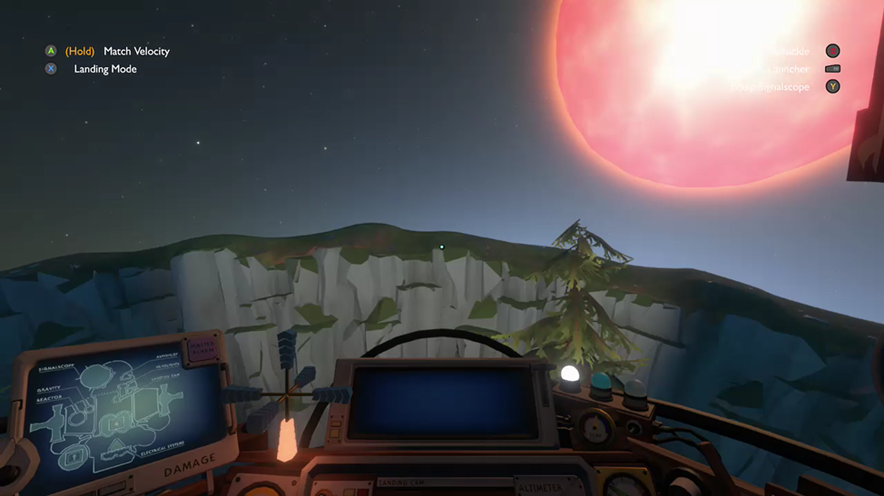 Outer wilds planet scene