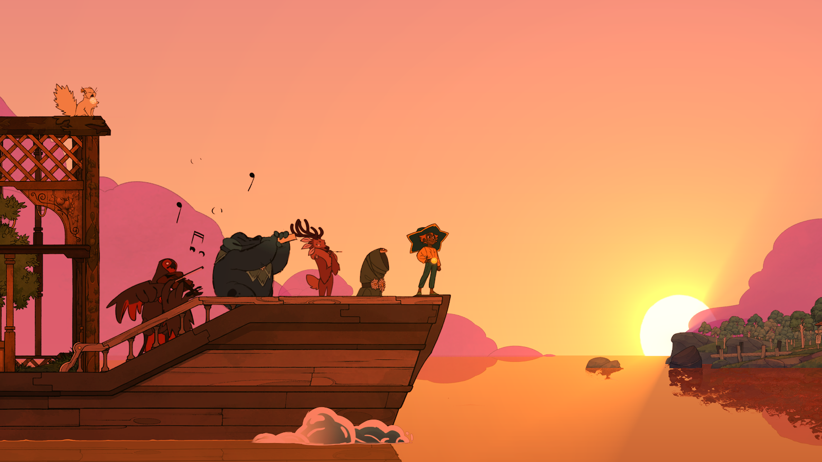The toad plays music. THE. TOAD. PLAYS. MUSIC.