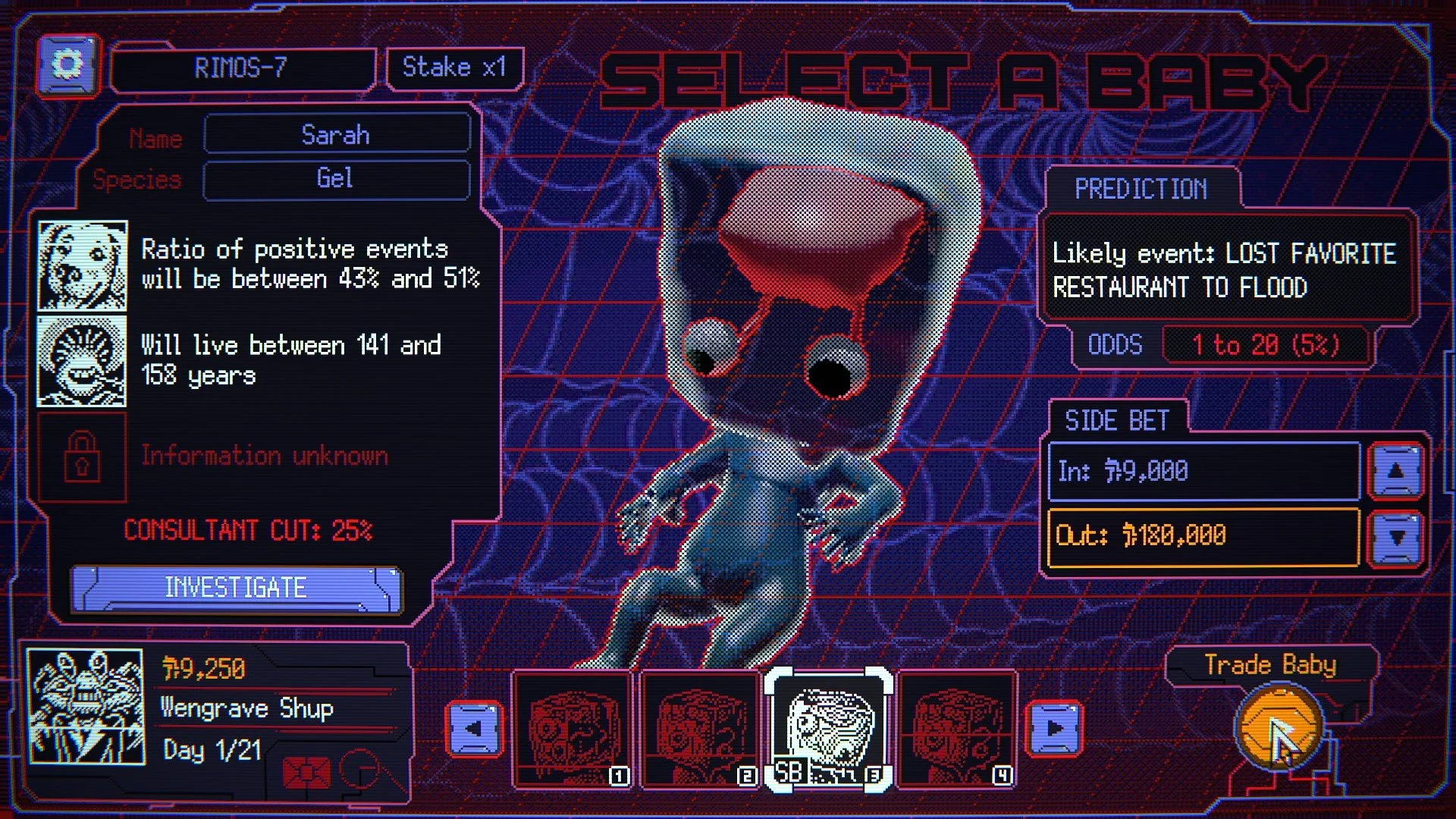 Review | Space Warlord Baby Trading Simulator - I Shorted A Baby (And It Felt So Good)