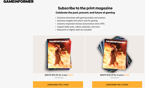 Game Informer Is A Healthy Meal Among Fast Food — startmenu
