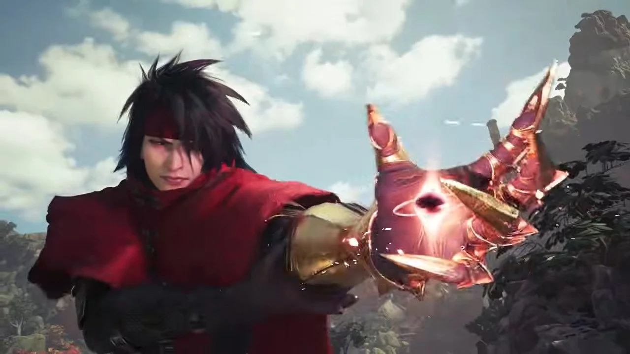 Alt text: Vincent, a man wearing a red cape, generates energy in his hand.