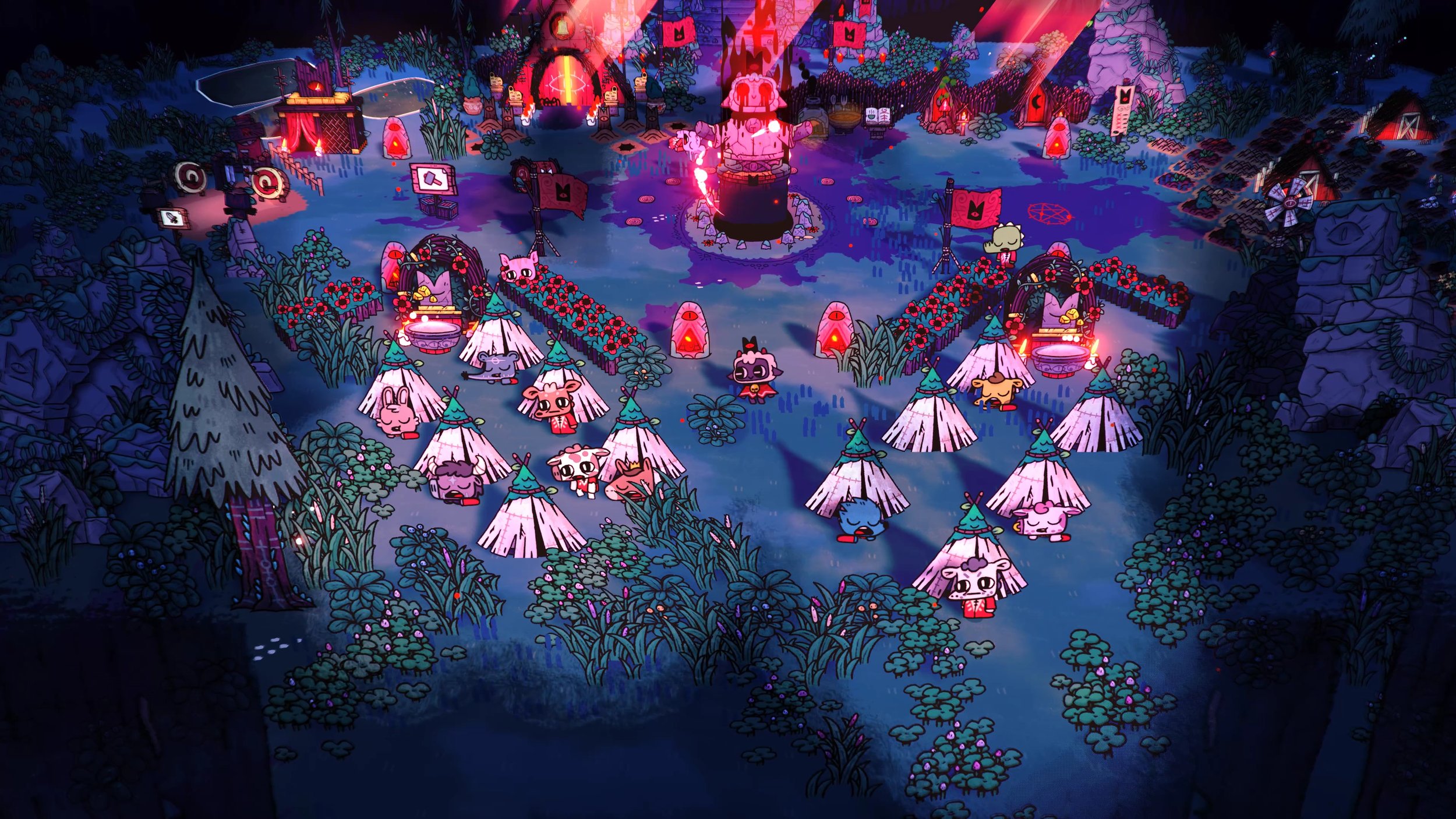 Cult of the Lamb review – grow your own cult in darkly cute game, Games