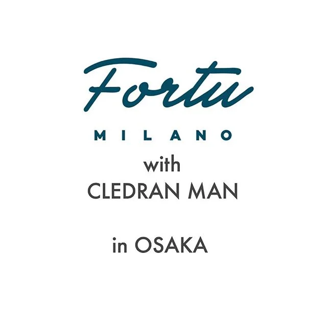 .
fortu milano with CLEDRAN MAN in @CLEDRAN_osaka from 1th JUN.
(closed wed )
specially All colors available on there...
.
 @fortumilano With @cledran_man 
6月1日(sat)〜より @cledran_osaka にて展開を開始致します。(wed:closed)
期間中全てのカラーを店頭にてご覧頂けます。
.
supported by @for