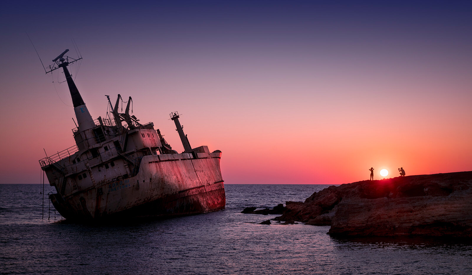 SUNSET AT THE SHIPWRECK