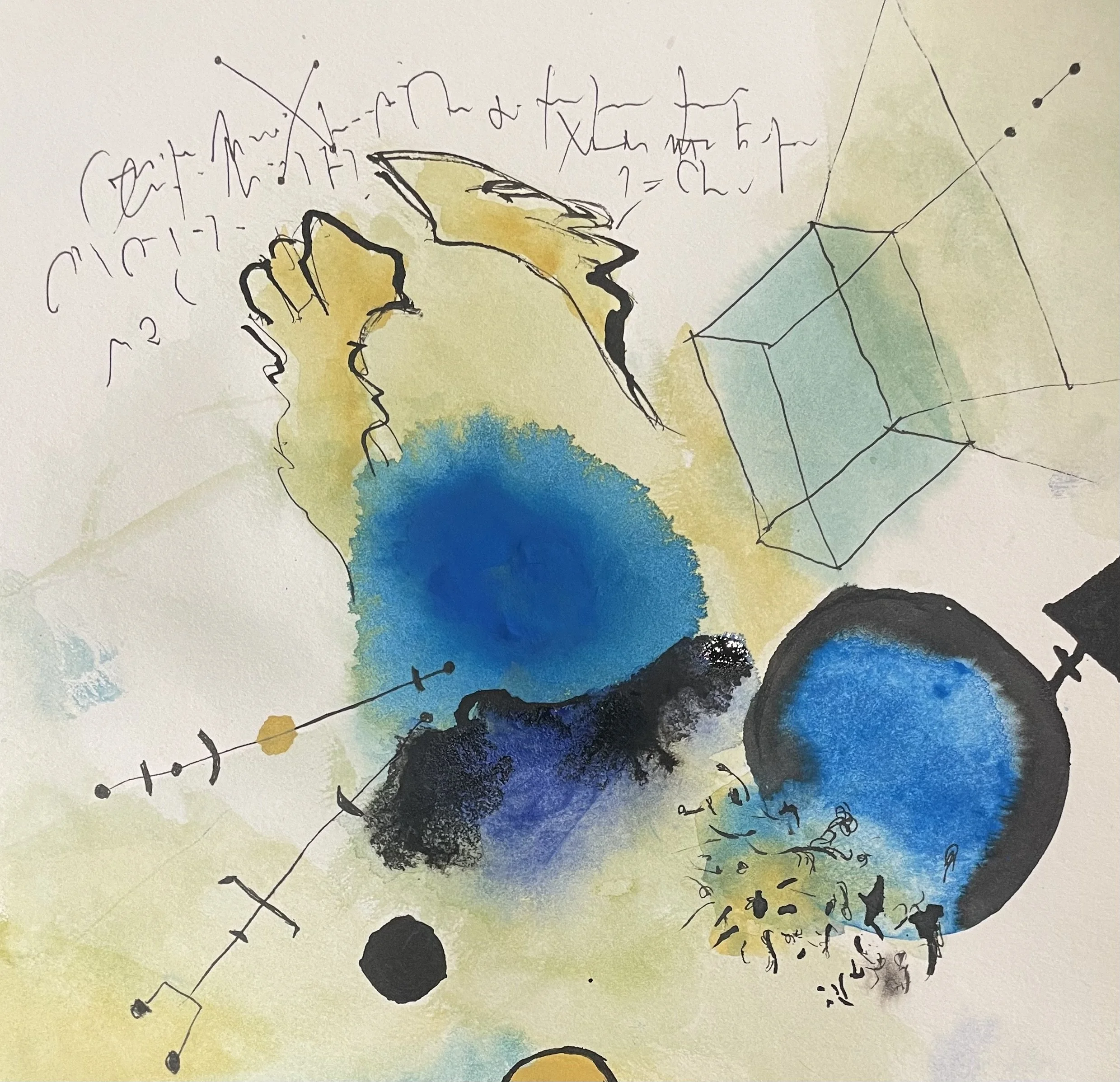 Ink drawing, Aleksandra Vrebalov