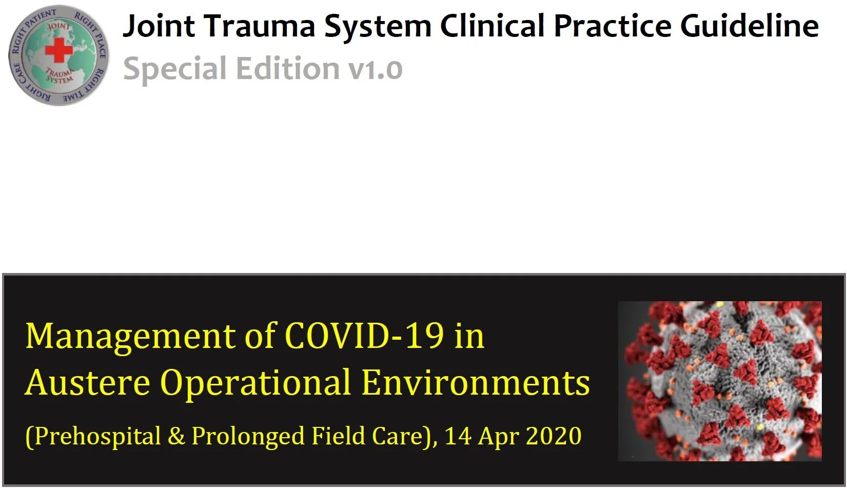 Management of COVID-19 in Austere Operational Environments v1.0 CPG 14 Apr 2020