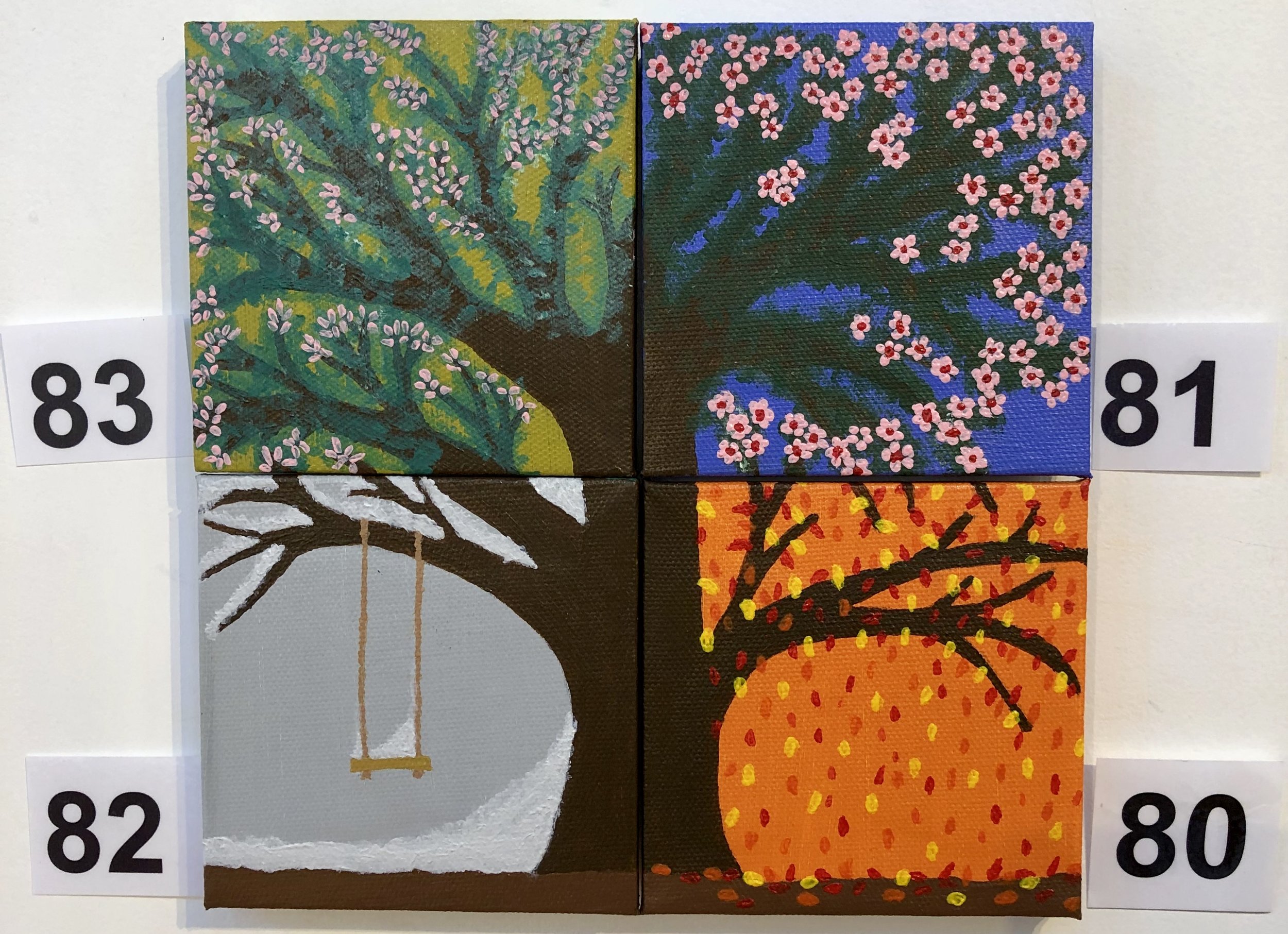 "Winter", "Spring", "Summer" and "Autumn" by Sharene Grant
