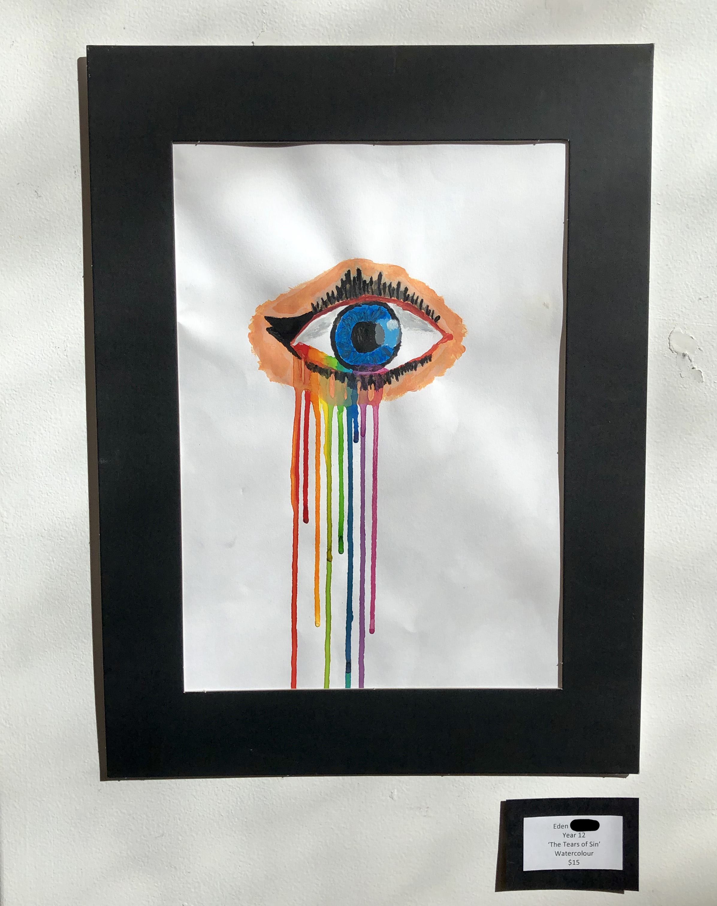 "The tears of Sin" by Eden (Year 12)
