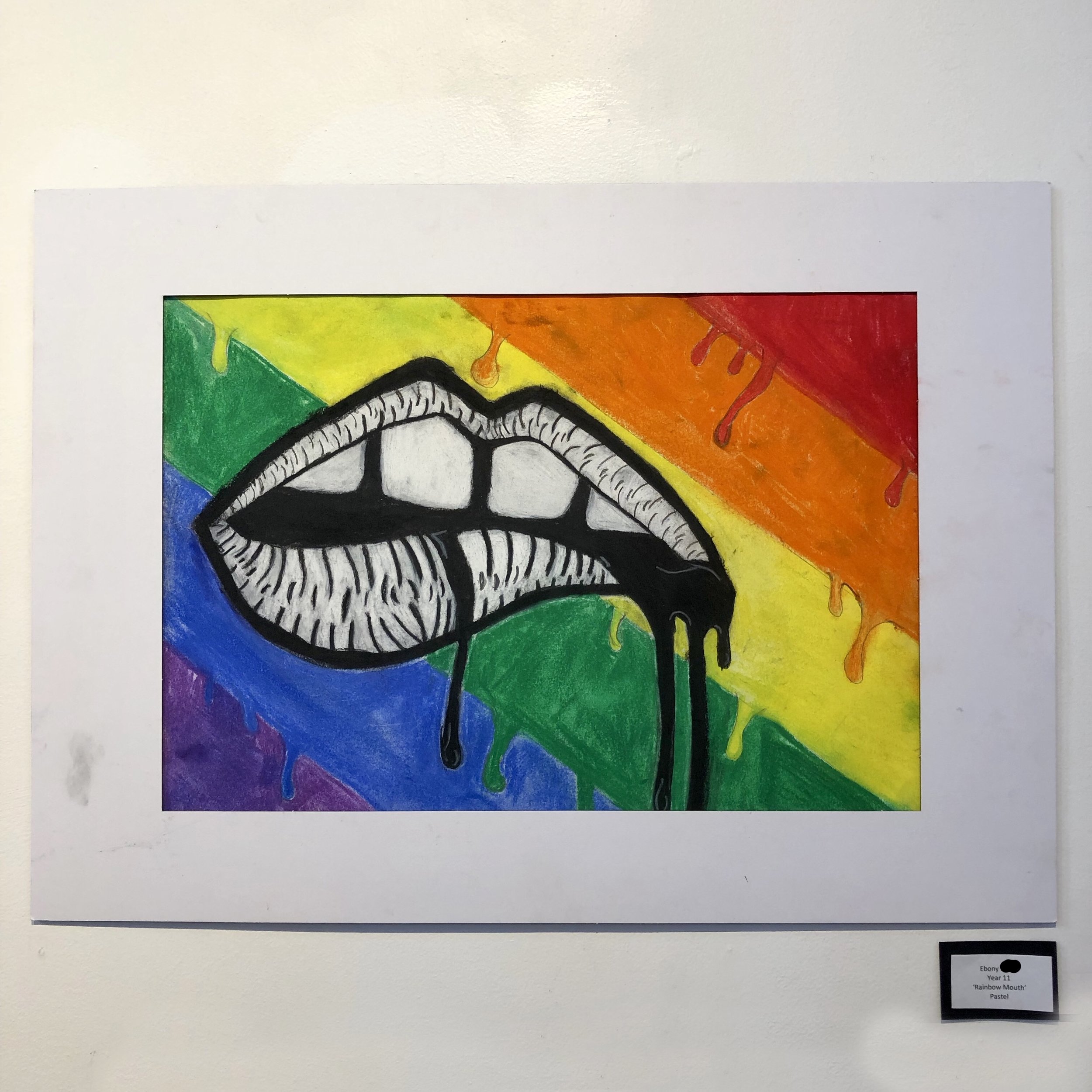 "Rainbow mouth" by Ebony (Year 11)