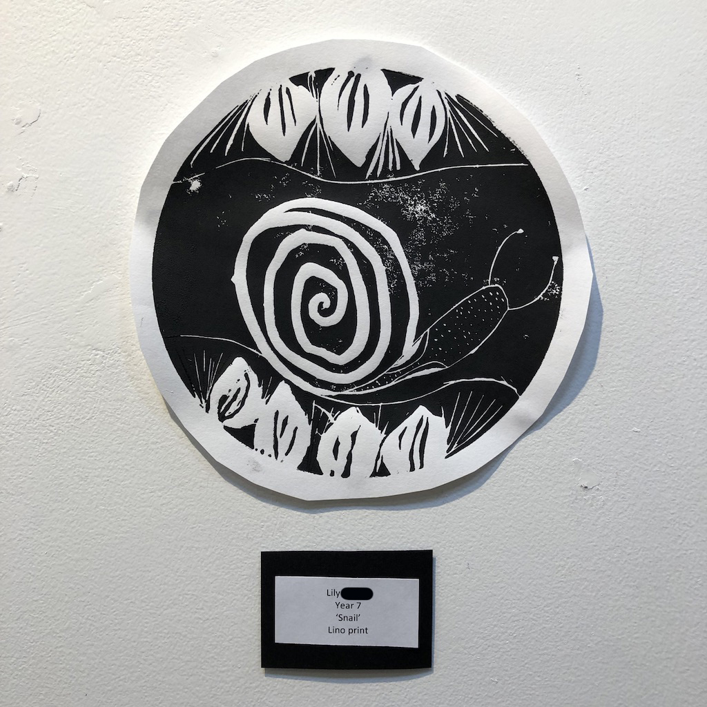 "Snail" by Lily (Year 7)