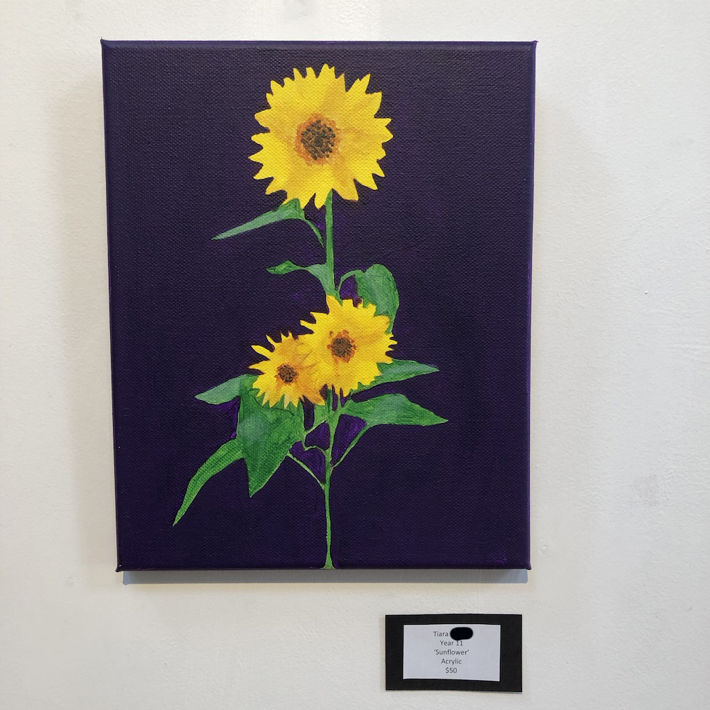 "Sunflower" by Tiara (Year 11)
