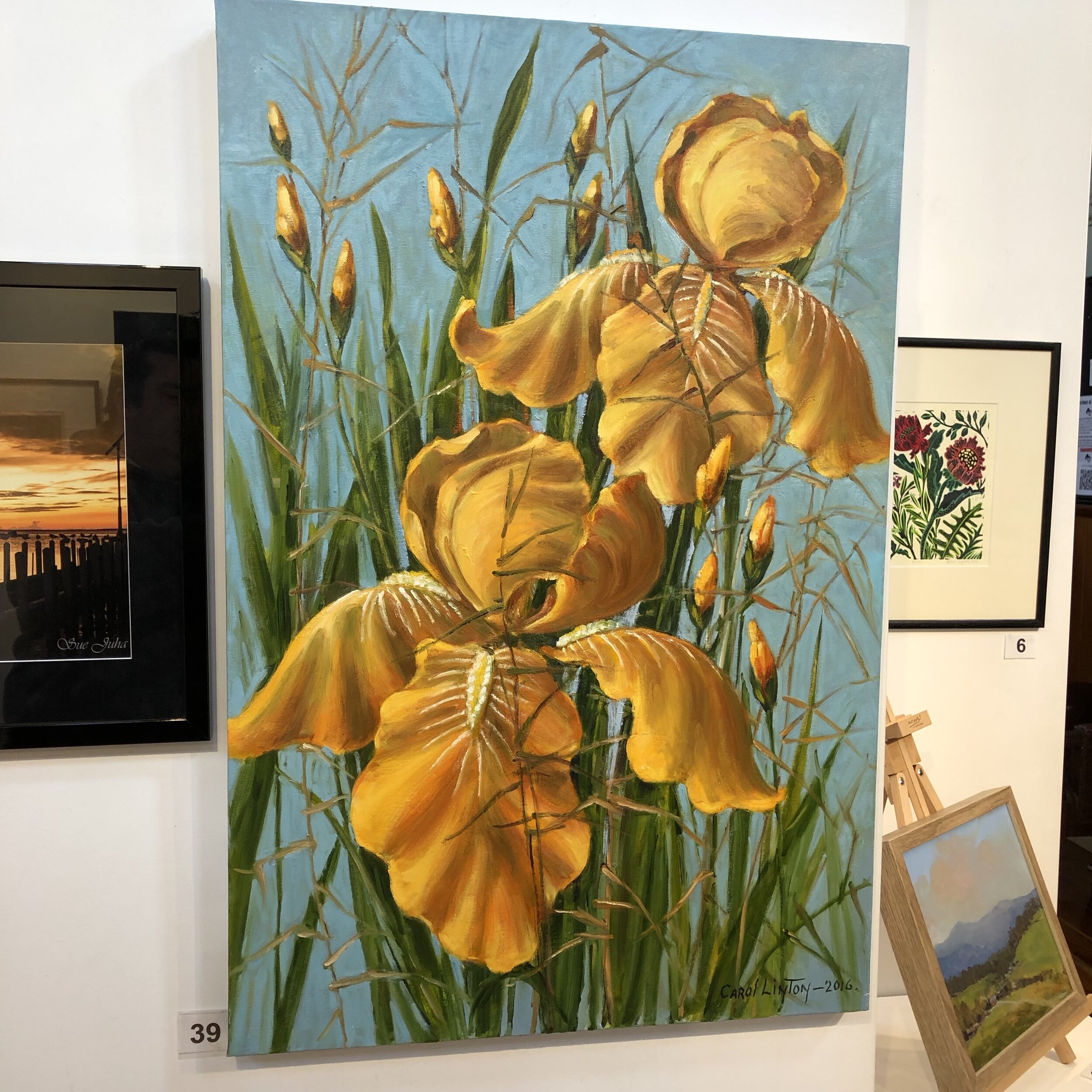 "Yellow Iris" by Carol Linton