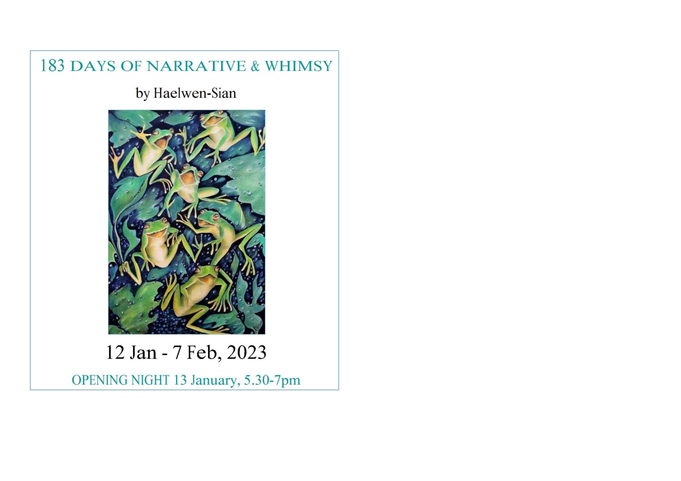 183 DAYS OF NARRATIVE & WHIMSY