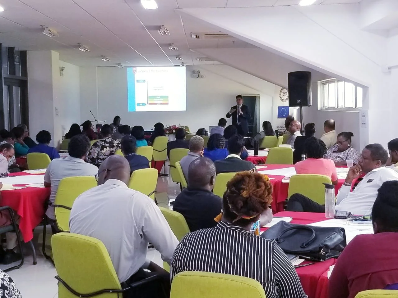 CFATF’s Legal Advisor Mr. Héctor Sevilla presents to participants.