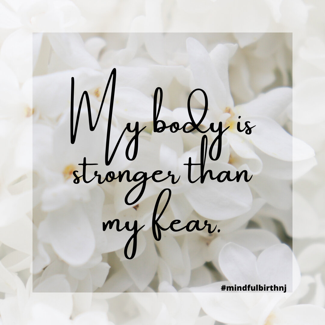 Our bodies are only as strong as our minds tell it is! If you believe your fears more than how strong you are...your fears will win- in every aspect of life, BUT ESPECIALLY BIRTH!​​​​​​​​
​​​​​​​​
Come join us for our Mindful Birth&reg; Workshop- tom