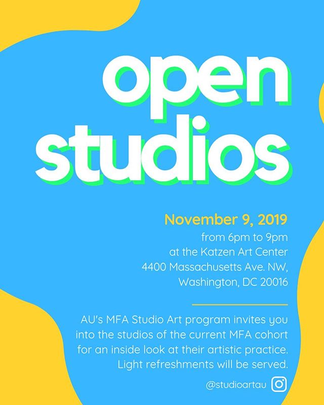 This Saturday Nov. 9th 6-9pm, MFA open Studios. Come on down and support me and my cohort. Enjoys some snacks!!!!