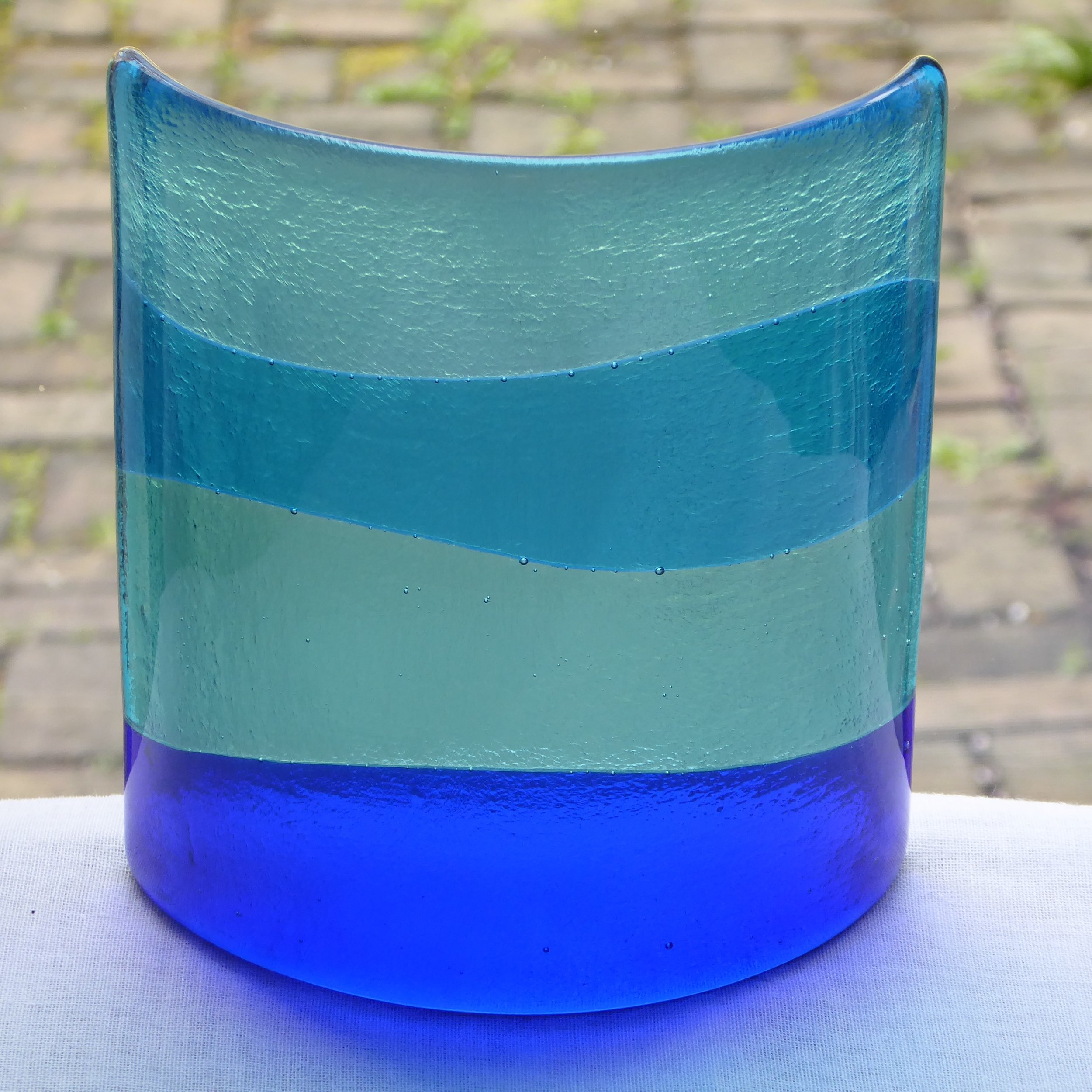 Blue window/candle lamp