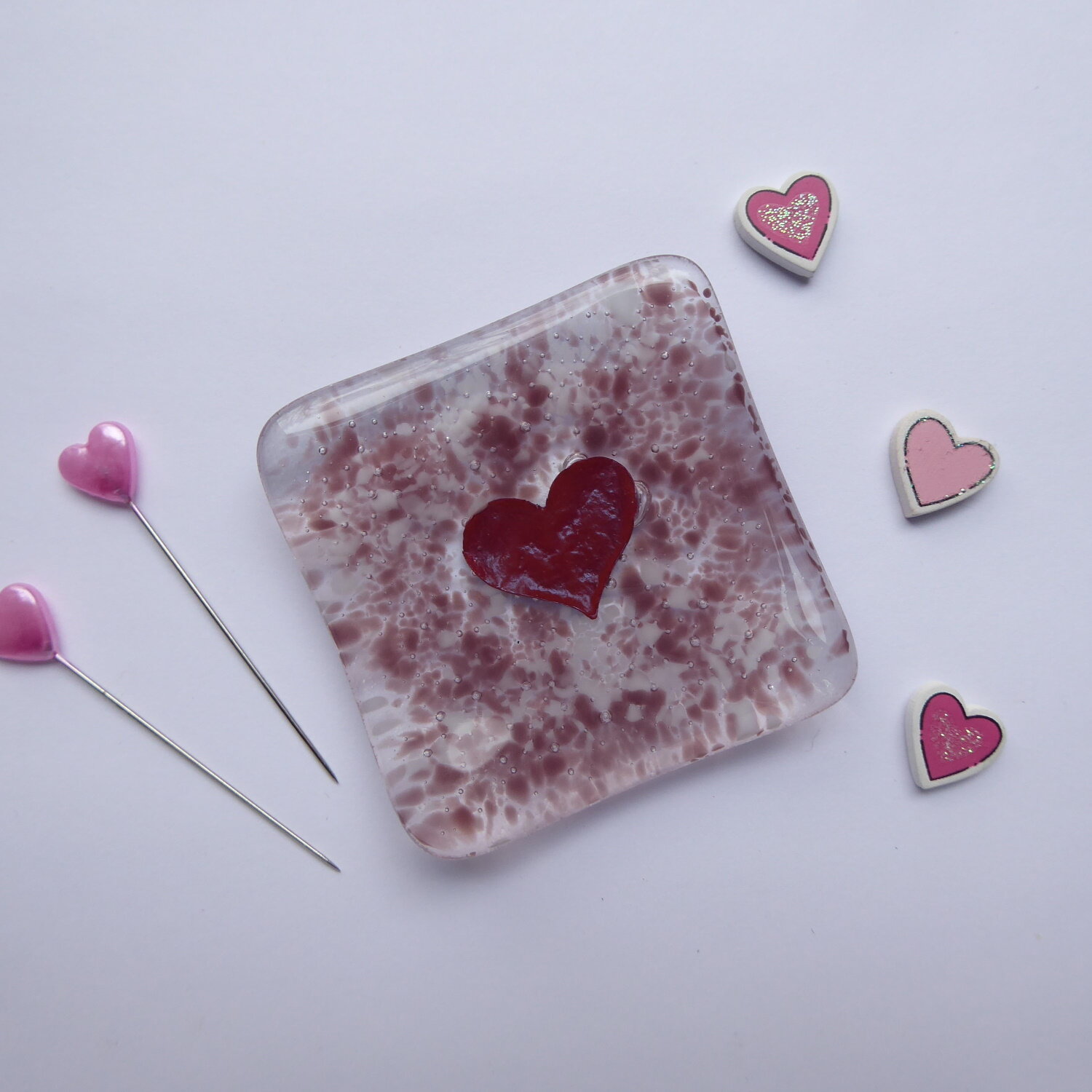 Love heart ring dish