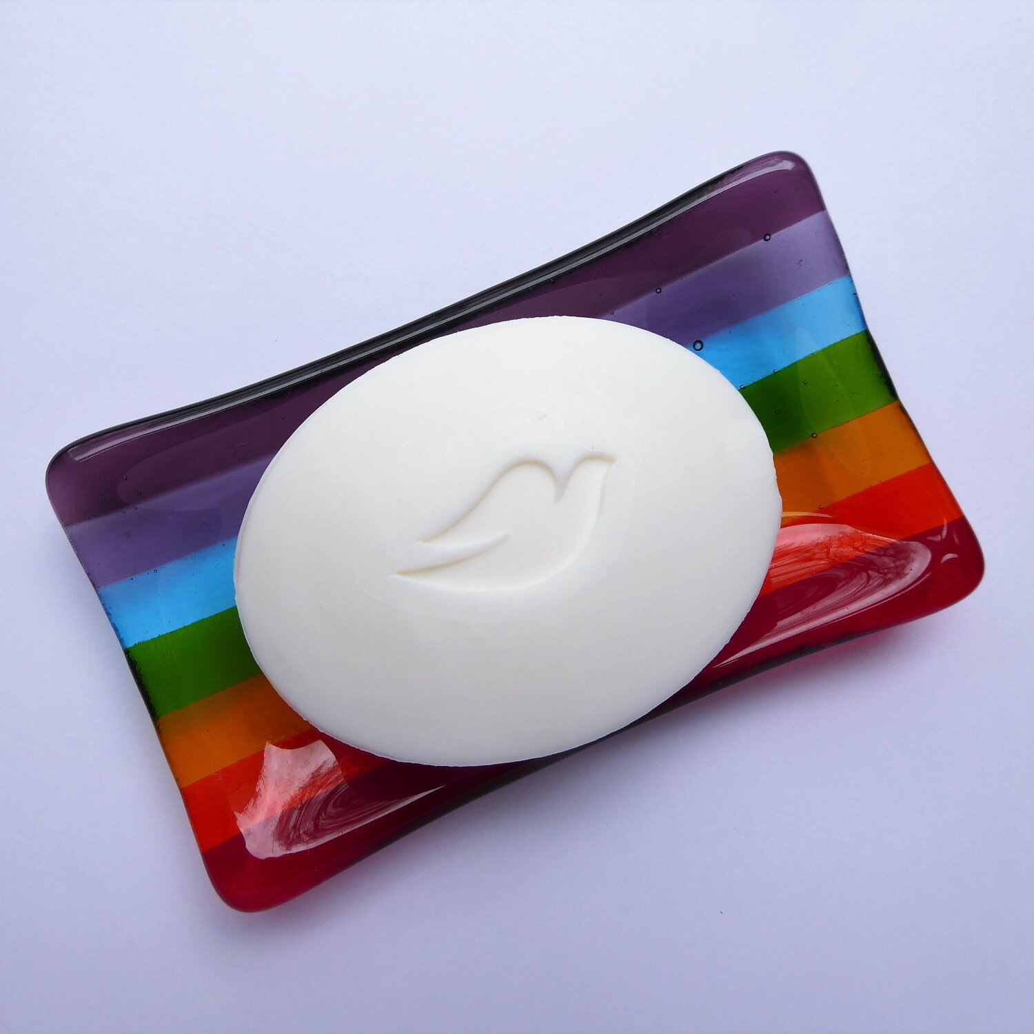 Rainbow soap dish