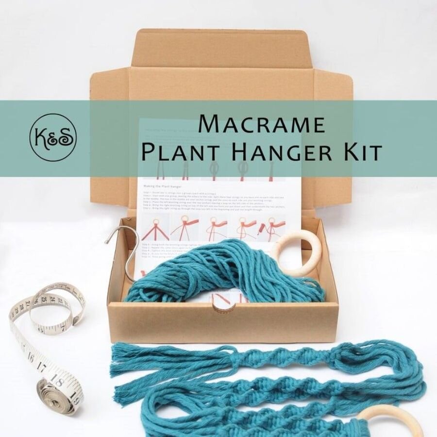 Macrame plant hanger kit from Knots &amp; Shots