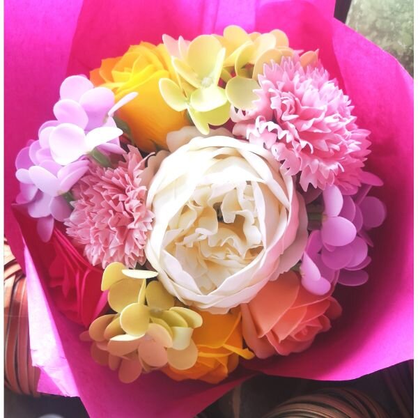 Mother's Day soap bouquet from White Light Candles