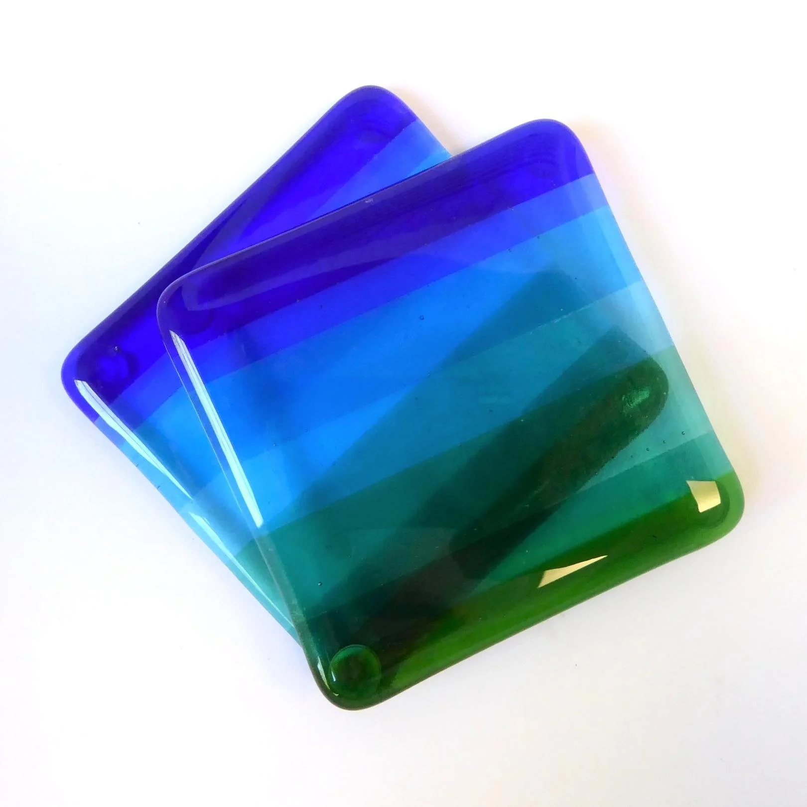 Aquamarine coasters