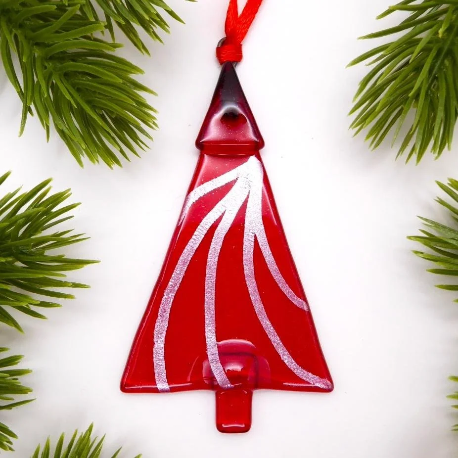Red helter skelter tree