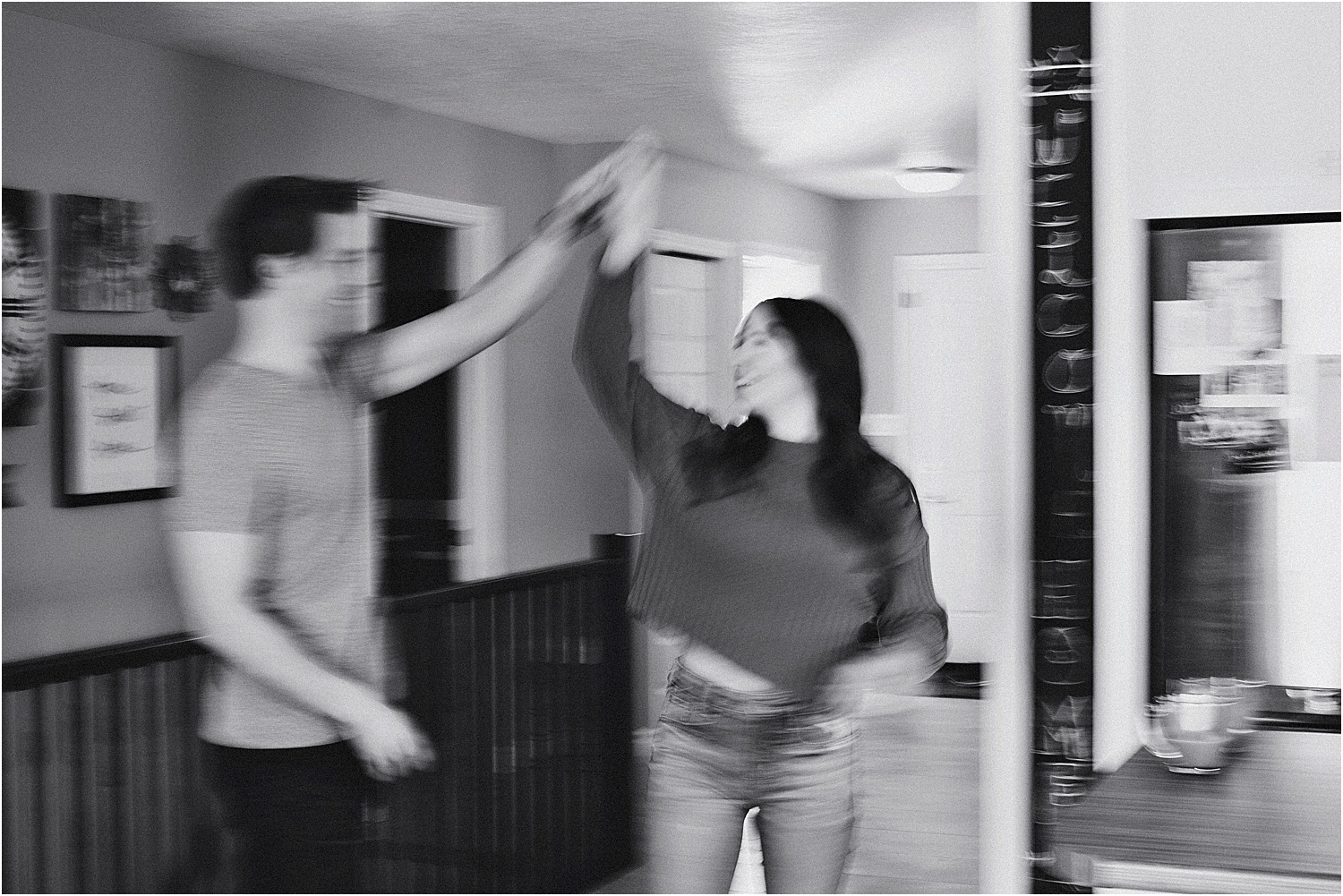 practicing first dance photos