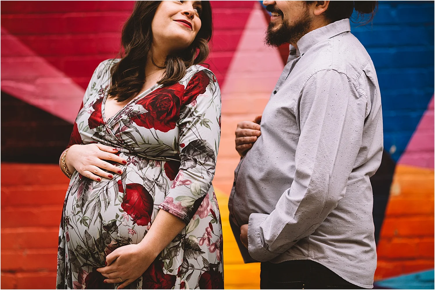 cute and fun maternity session kitchener