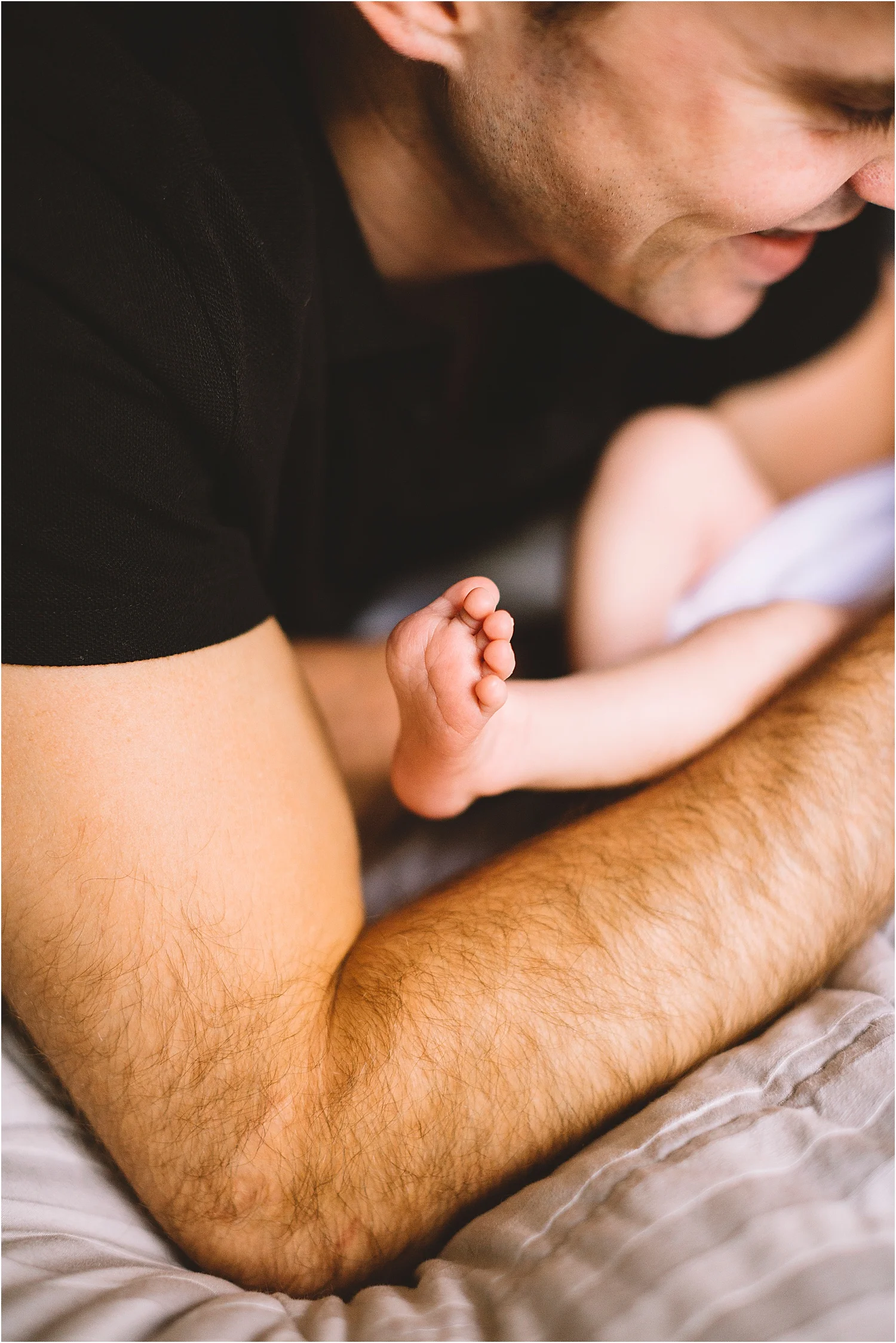 kitchener newborn photographer little baby feet