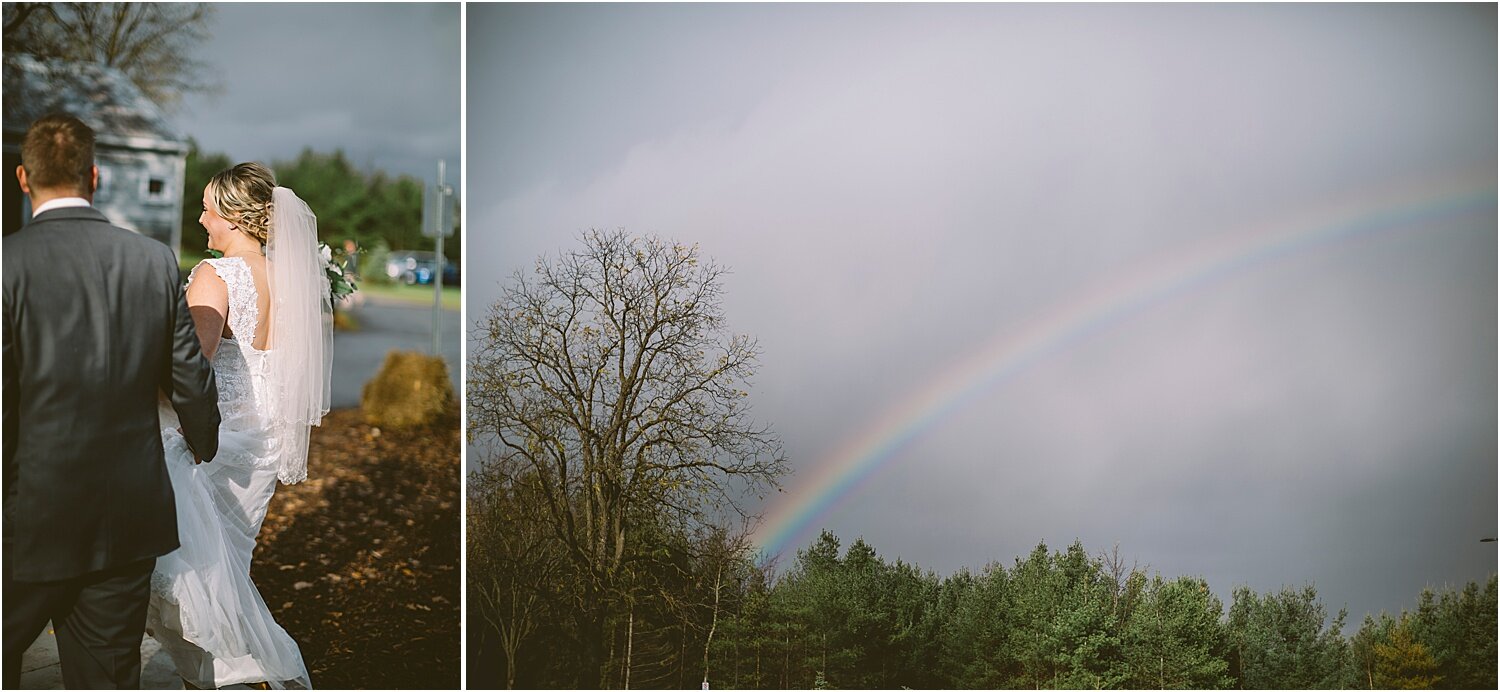  rainbow on wedding day 