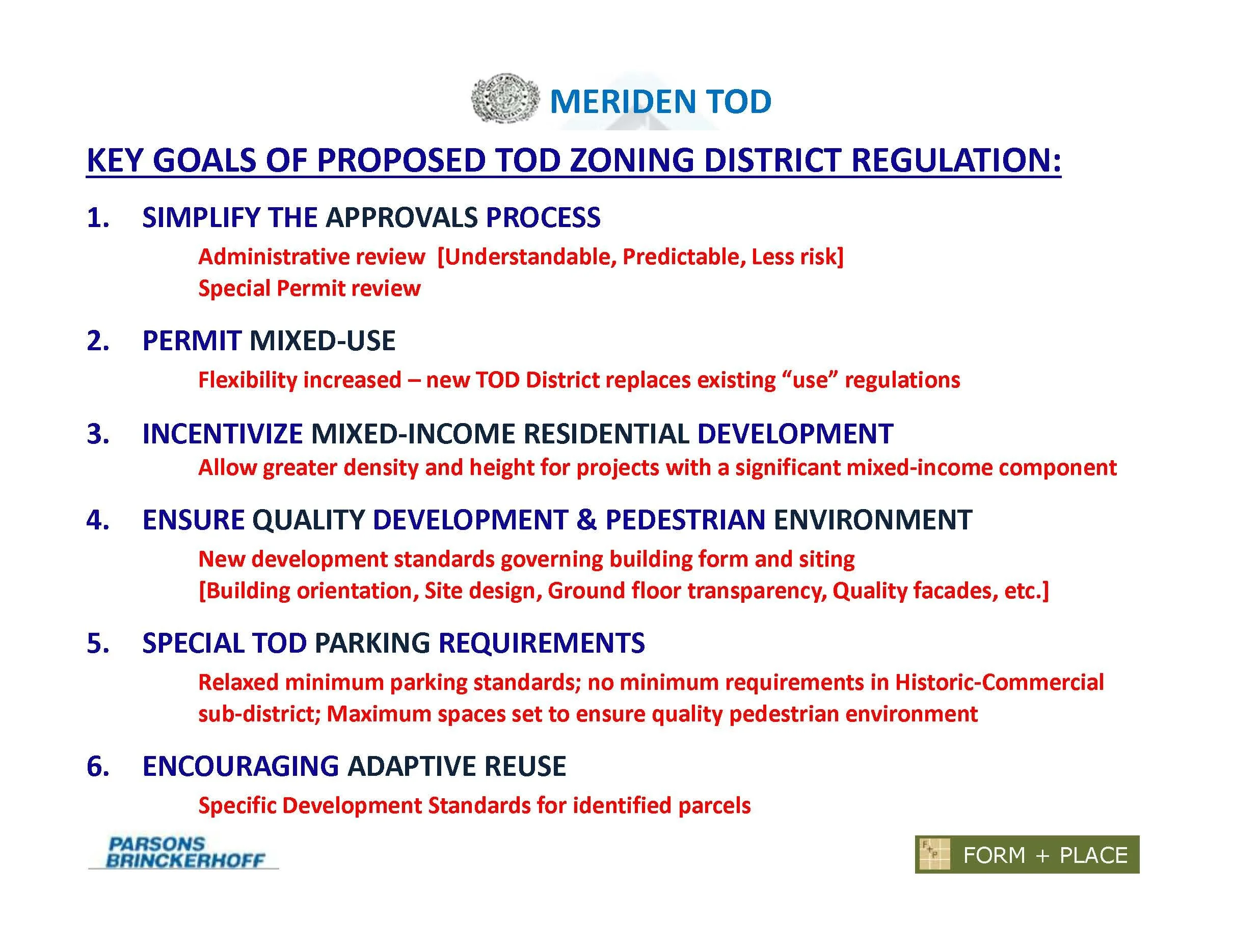 Meriden Zoning — Form + Place