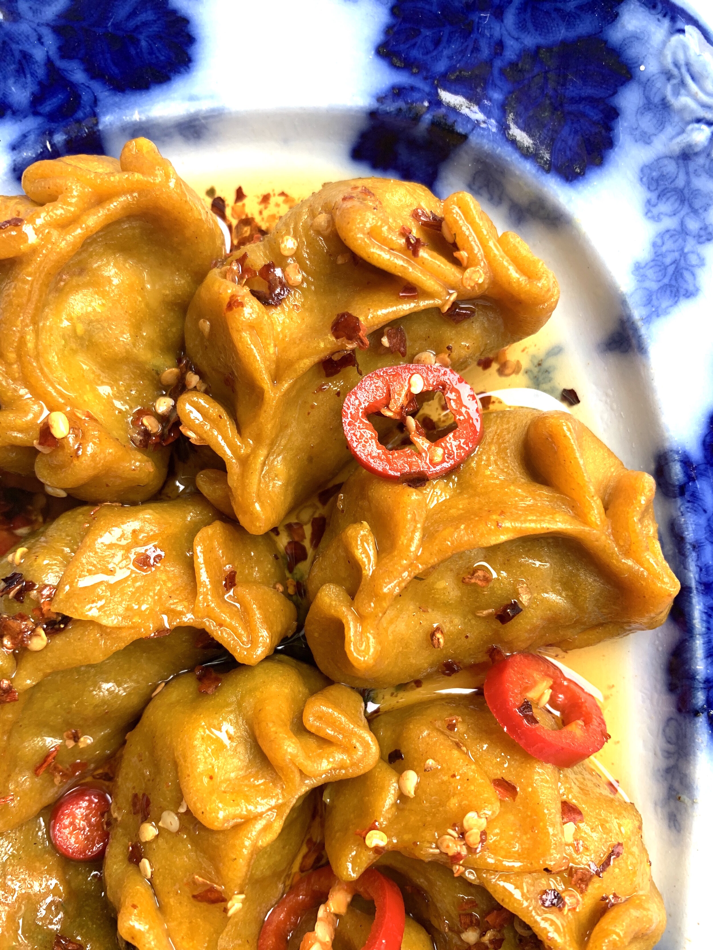 Prawn, Tomato &amp; Dried Lime Turmeric Dumplings