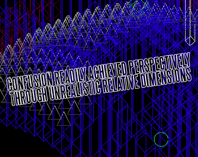 Confusion Readily Achieved Perspectively Through Unrealistic Relative Dimensions