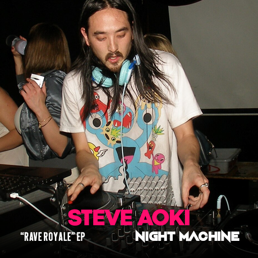 steve aoki rave royale ep font night machine