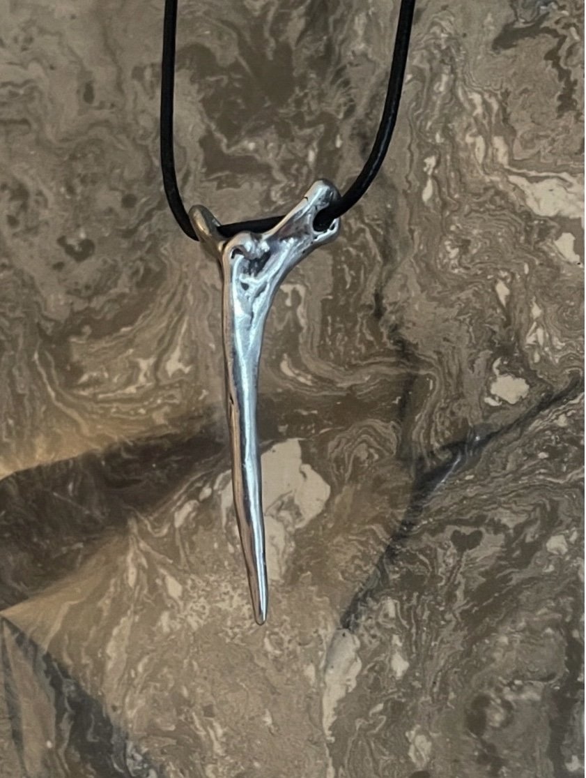 Sterling silver Neo Tooth pendant 