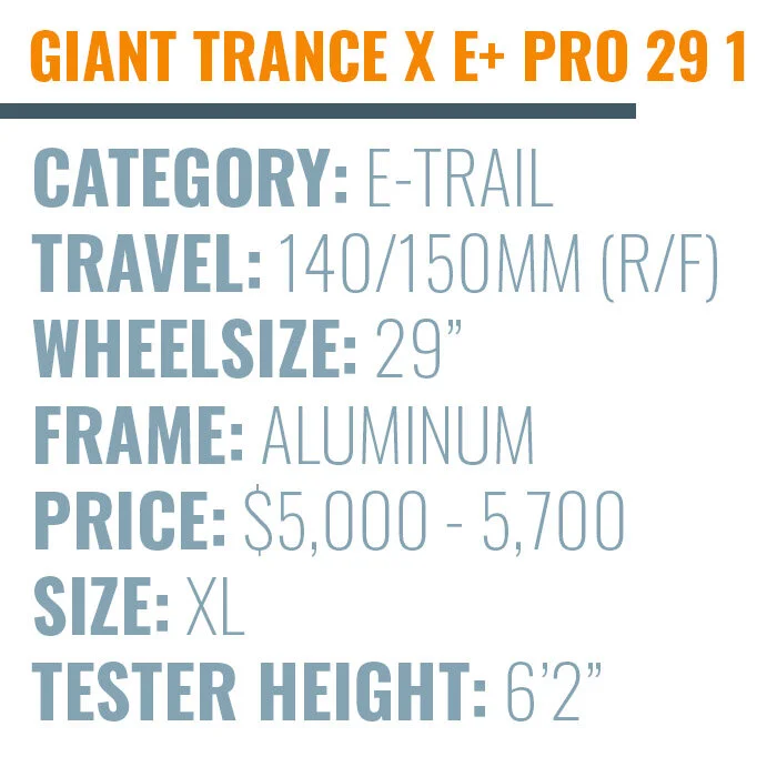 Giant Trance X E+ Pro 29 Review: As fun uphill as it is back down. —  Biker's Edge