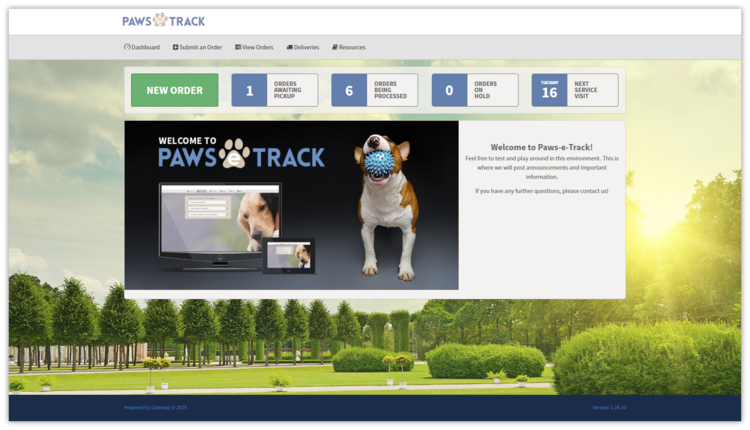 Paws Drive Paws-e-Track Landing Page — Gateway Services Inc. - The best in Pet ...