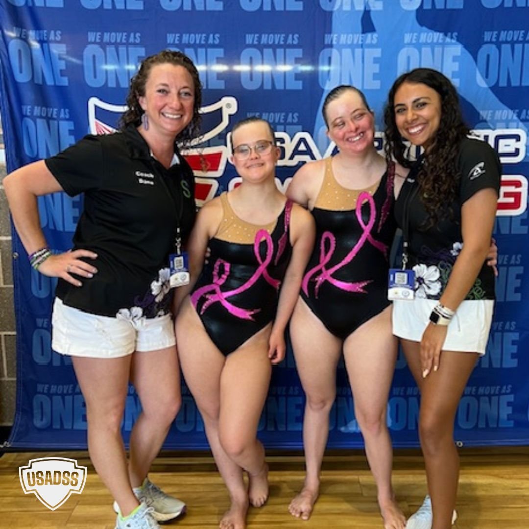 We are very proud of Grace Long and Claire Gunter,  two members of the USA Down Syndrome Artistic Swimming Team, for their achievements at the National and Junior Championship and AWD Invitational in Houston, Texas.  They were amazing in their duet a