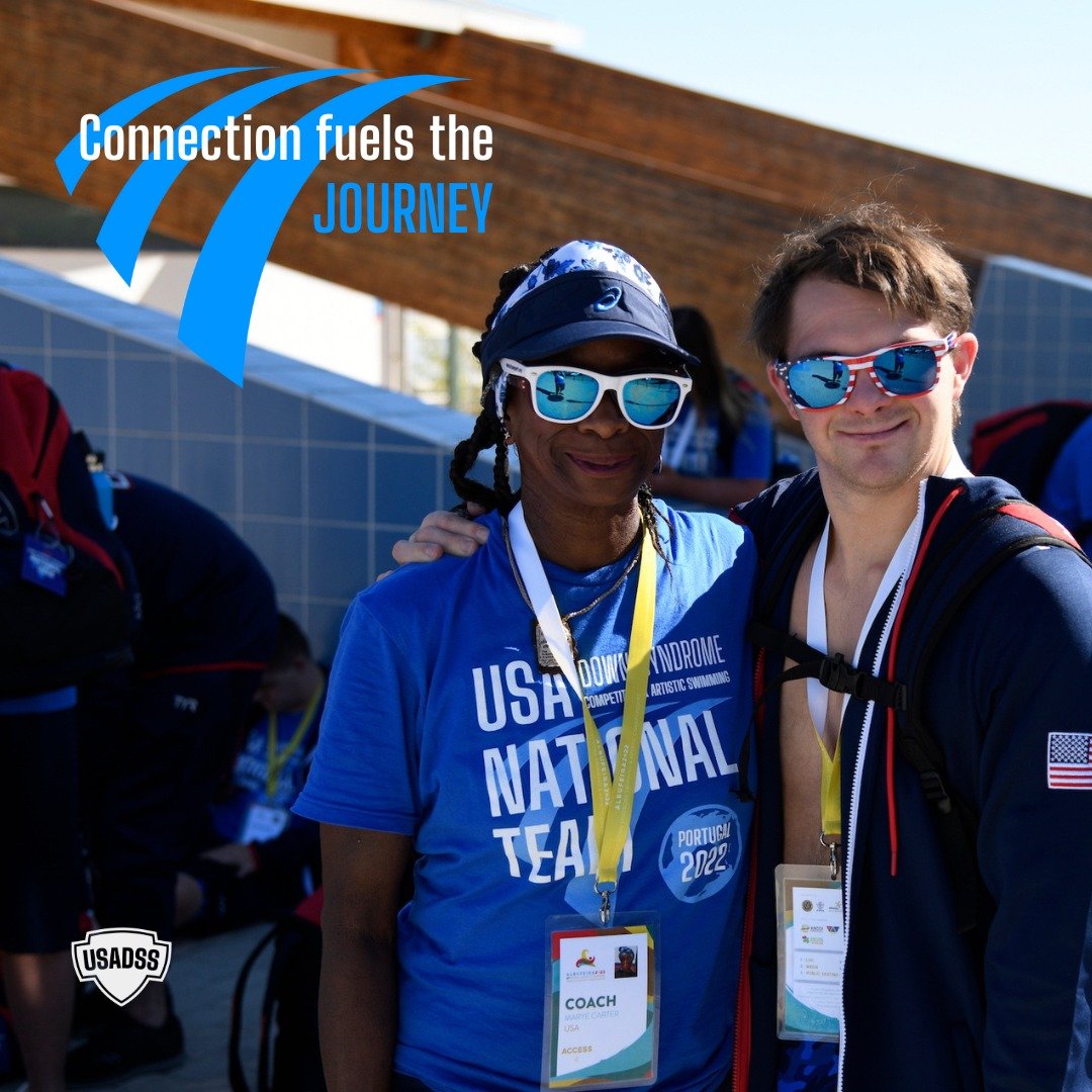 The JOURNEY is so much more special with all the connections made along the way. Celebrate with your people today! #FindYourPeople #JoinTheJourney #JoyInTheJourney #usadownsyndromeswimming #UnitedWeRise 
@ncapalexandria #CoachMarye #italianstallion