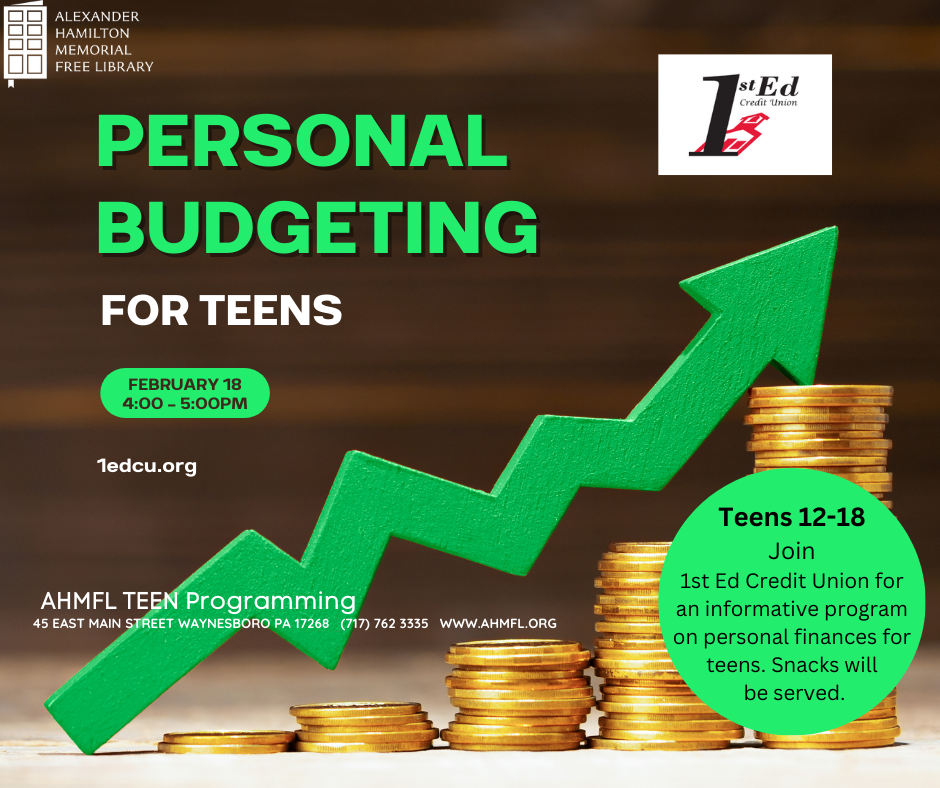 Personal Budgeting For Teens Alexander Hamilton Memorial Free Library Personal budgeting for teens alexander hamilton memorial free library