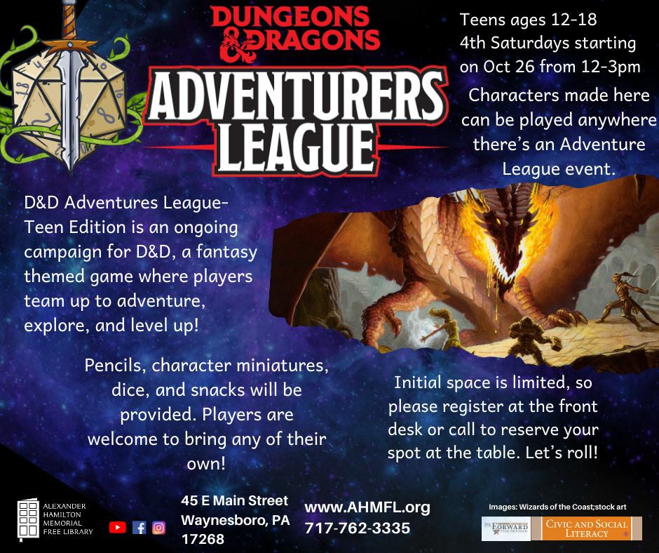 Dungeons & Dragons Adventurers LeagueTeens — Alexander Hamilton