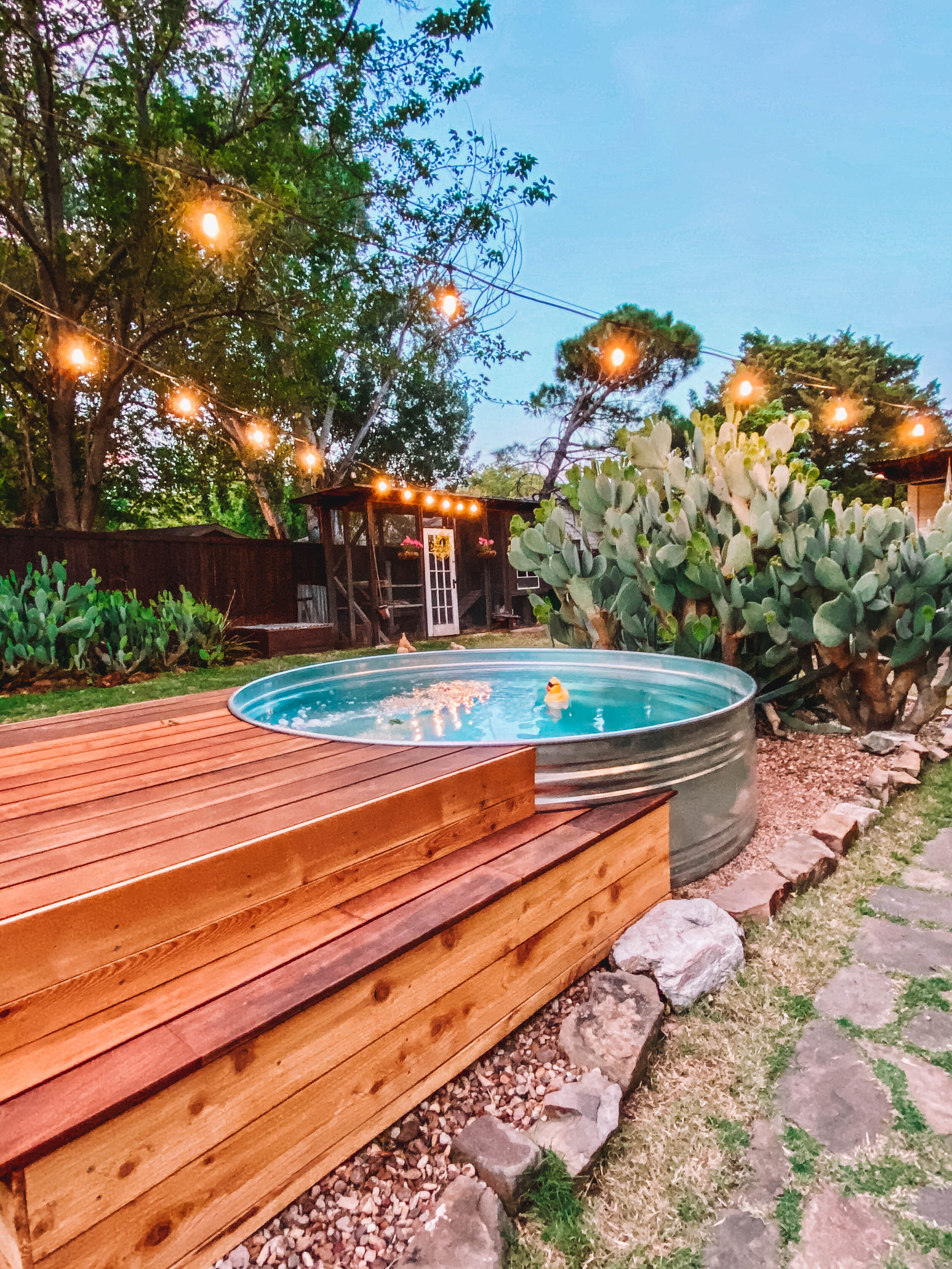 A Texas Stock Tank Pool Deck Tour — Stock Tank Pool Authority