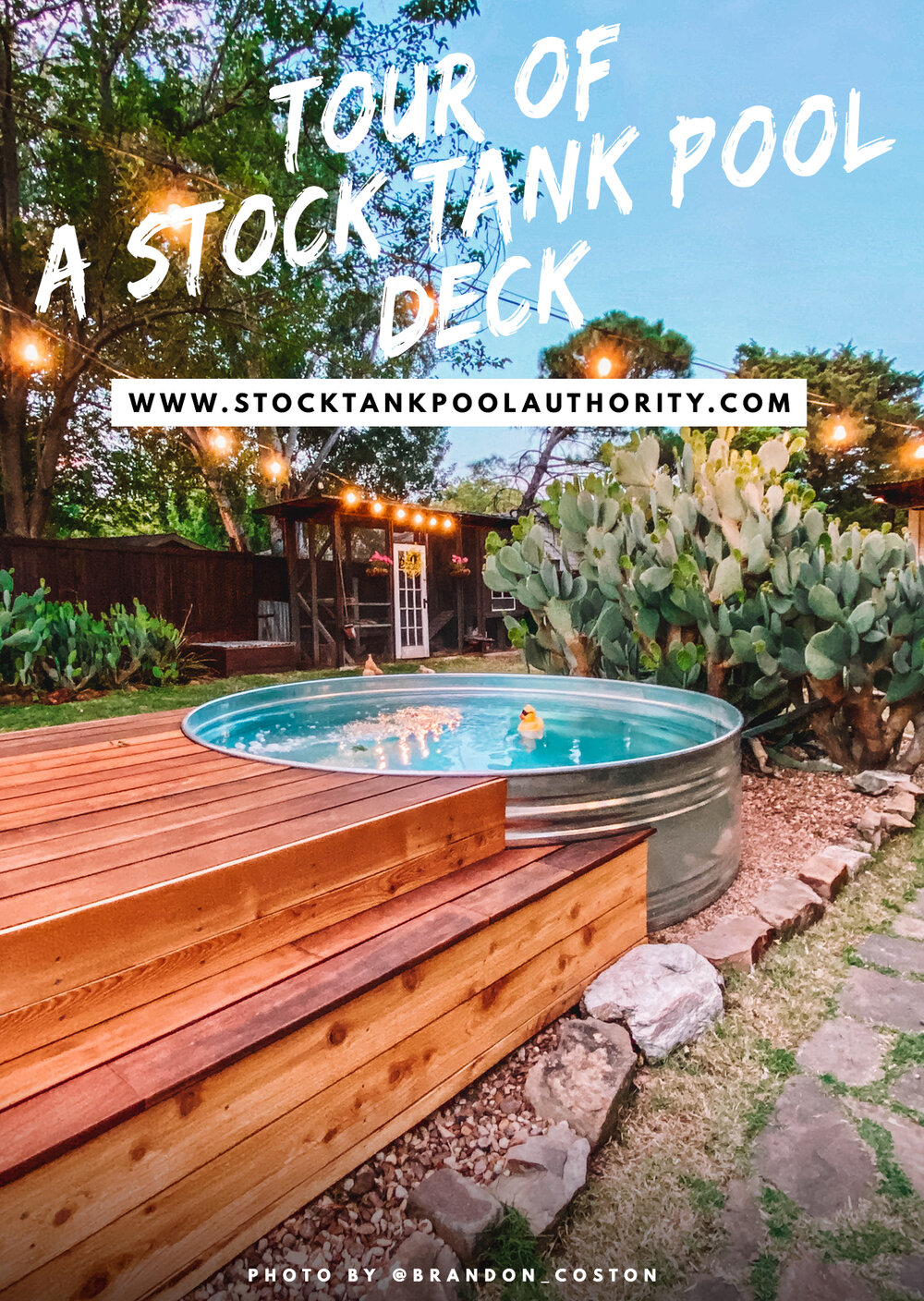 Stock Tank Pool Authority Pinterest Stock Tank Pool Deck With Stairs 2.jpg